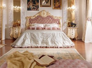 Firenze FZ14, Lit laqu�, avec t�te de lit capitonn�e
