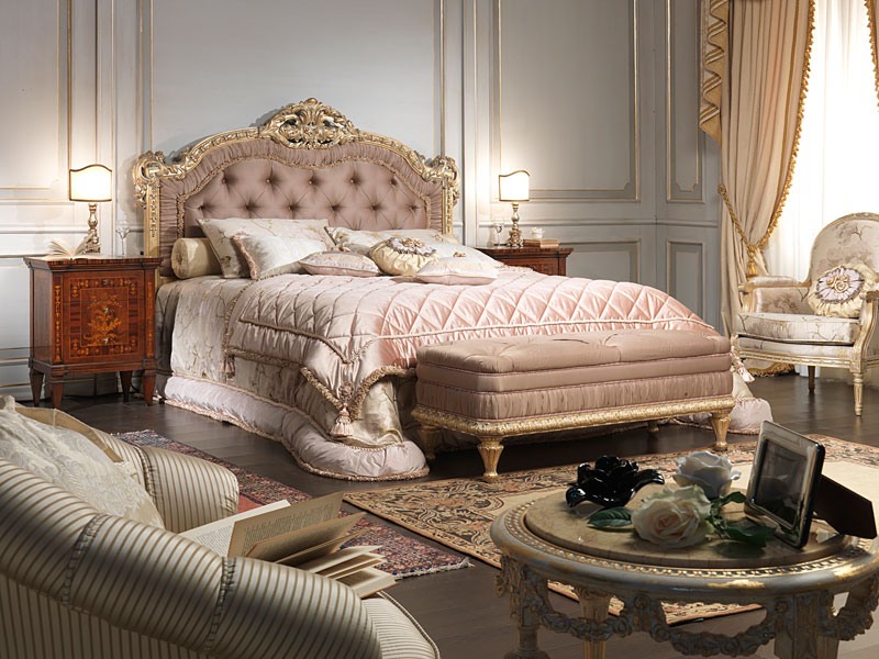 lit Art. 907, Lit de style Louis XV, pour le luxe chambre double