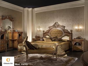 Vanity, Classique chambre de luxe, en bois massif lit double