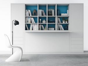 Workplace, Armoire avec bureau et lit escamotable