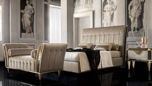 DIAMANTE upholstered bed, Lit rembourr, avec un style classique