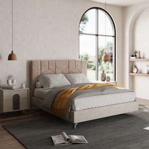 Grace lit, Lit moderne avec t�te de lit et cadre de lit rembourr�s
