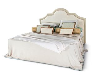 Lit 25-1060, Lit rembourr�, avec t�te de lit en forme