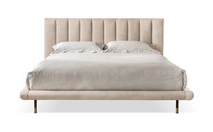 Mirage Easy lit, Lit rembourr� avec t�te de lit cousue verticalement