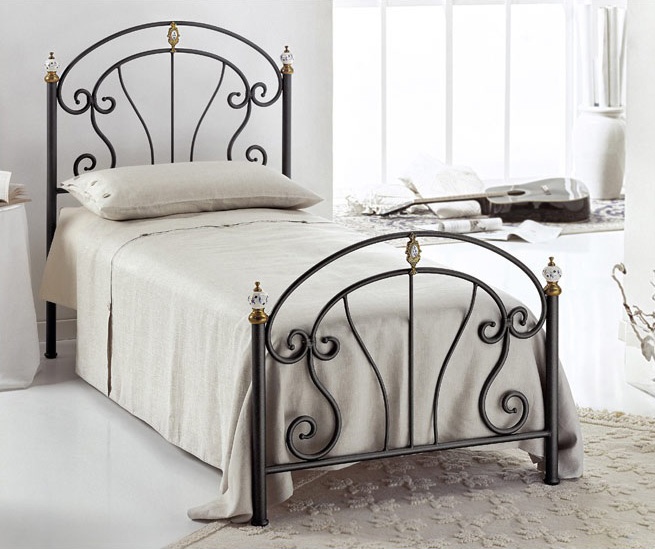 Bolero Single Bed, Lit en fer, pour les chambres modernes