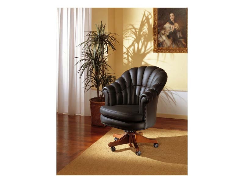 Arlon, Renouvelable fauteuil pour bureau présidentiel, en cuir