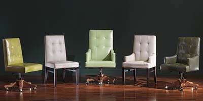 Star 2, Precious chaise de bureau dans un style classique, pour un mobilier de luxe