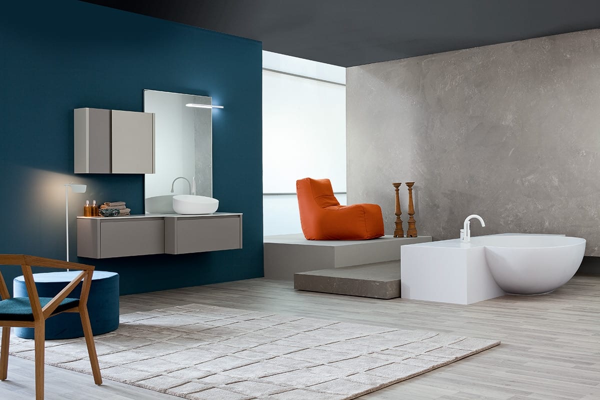 Meuble de salle de bain, style contemporain | IDFdesign