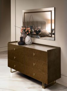 FIAMMA commode � 6 tiroirs, Commode contemporaine, avec 6 tiroirs