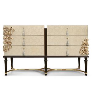 FLORA / commode double, Commode contemporaine au design clectique