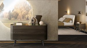 Grace, Commode contemporaine avec pieds en bois