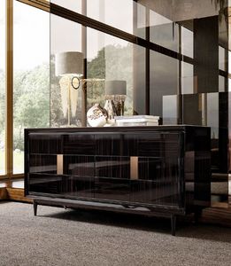 Miracle Art. MH 605, Commode en bois, finition �b�ne ou laqu�e