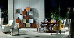 LB18-A Mondrian, Meubles modulaires en bois de chne, pour les salles de vie classiques