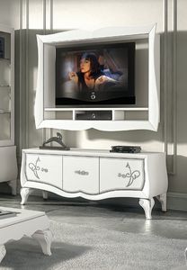 Art. 962, Meuble bas de style baroque moderne, avec cadre meuble TV