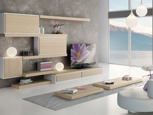 Systmes Jour 04, Mobilier modulaire avec des tagres et des units de stockage