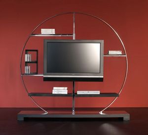 Tao TV holder, Meuble TV en acier et stratifi, pour salons de luxe