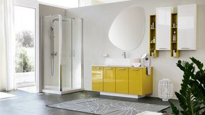 BLUES BL-13, Cabinet jaune brillant pour la salle de bain