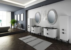 Dolce Vita Classic, Armoire de toilette classique en bois laqu