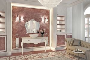 Incanto Salle de bain Comp. 2, Salle de bain de style classique, en bois sculpt� et laqu�