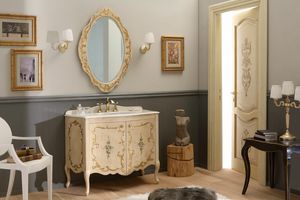 NARCISO DECORATED, Armoire de toilette avec lavabo, style classique