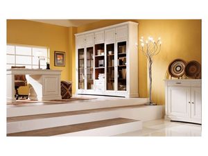 Art.100/L, Cabinet avec portes en verre biseauté, style classique