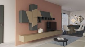 Living 15.1, Meubles suspendus pour le mur du salon