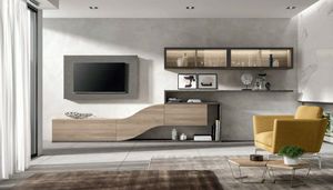 Velvet 153, Mobilier de salon, avec meuble TV et éléments muraux