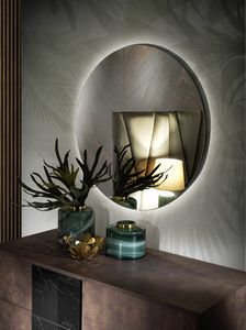 Grazia miroir, Miroir rond avec lumières LED