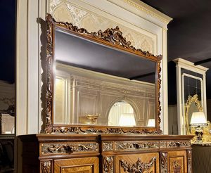Art. 9000 miroir Luigi XV, Miroir avec cadre sculpt�, style classique