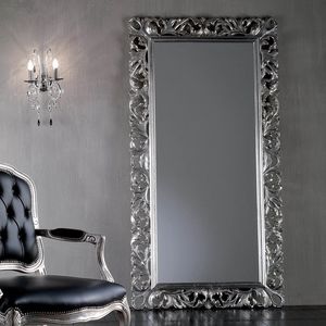 Corinto CORINH880, Miroir baroque, feuille d'argent