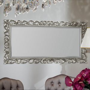 Luxury PASP6330, Miroir entièrement sculpté à la feuille d'argent