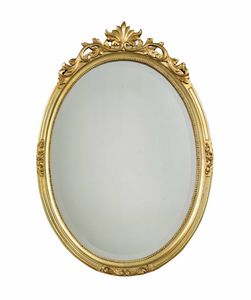 Miroir 3716, Miroir avec cadre sculpt� en finition dor�e