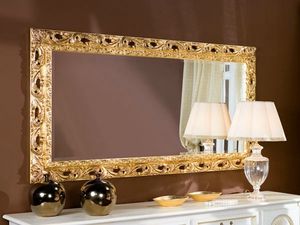 Tulipano miroir, Grand miroir, avec des lignes luxueuses et raffines, le style baroque