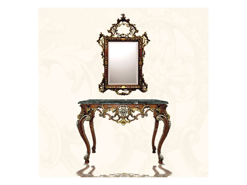 Wall Mirror art. 122, Miroir rectangulaire avec cadre, style Louis XV