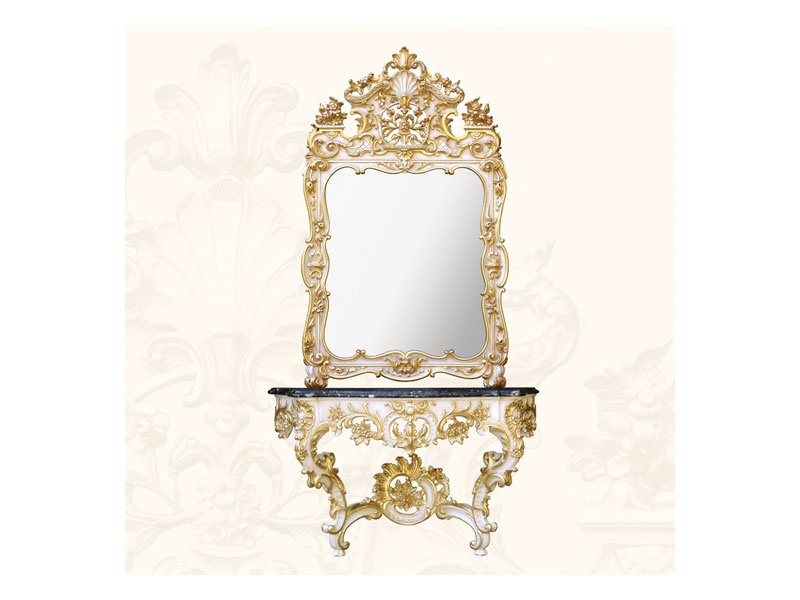 Wall Mirror art. 157, Miroir avec cadre décoré, style rococo