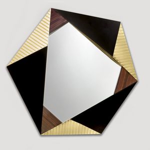 Ariel AR220, Miroir hexagonal avec cadre en bois