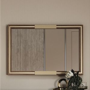 BRERA BRESPG / miroir, Miroir rectangulaire avec cadre en noyer canaletto