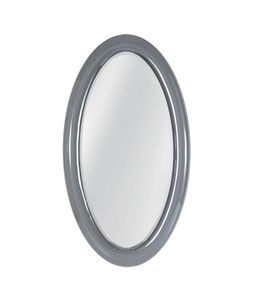 Ego Miroir, Miroir ovale avec cadre en verre incurv