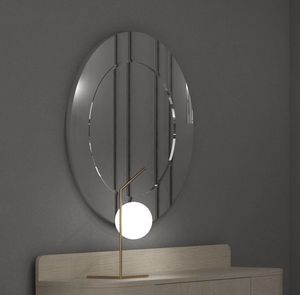 Essential Art. C22406, Miroir ovale avec cadre en bois