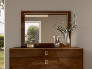 Eva Art. EABNOSP01, Miroir rectangulaire avec cadre en bois