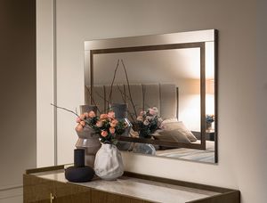 FIAMMA miroir, Miroir rectangulaire, au design lin�aire