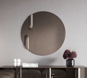 Giunione, Miroir rond avec lments bronzs avec finition en relief