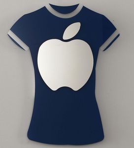 k 194 t-shirt, Miroir moderne avec t -shirt en forme de cadre