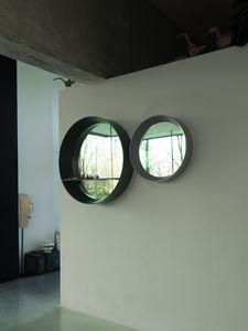 LIBE ronde miroir, Miroir rond avec cadre vas et tagre