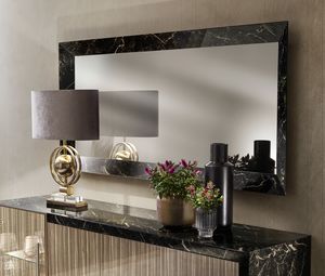 LUCE DARK miroir Art.60, Miroir avec cadre en marbre