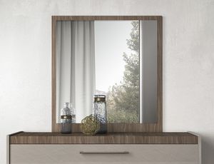 Nora Art. NOBCOSP01, Miroir avec cadre en bois de noyer mat