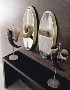 Noris 229, Miroir ovale avec cadre en bois