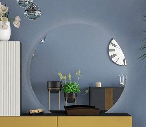 Round, Miroir de forme semi-circulaire