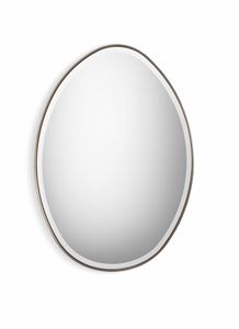 Stone miroir, Miroir ovale en verre fondu