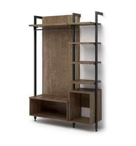 Art. 31038 Armoire � b�ti avec compartiment minibar et porte-bagages, Mobilier multifonctionnel pour chambres d'h�tel